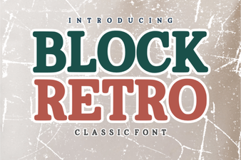 Retro Block Font Designs for Modern Projects