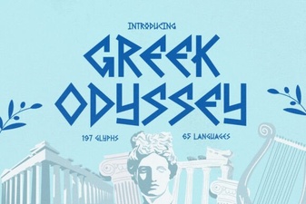 Design with the Greek Odyssey Font