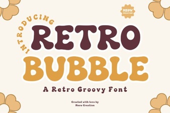 Retro Bubble Fonts for Modern Design Projects