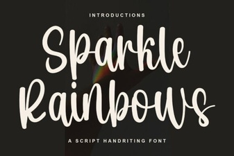 Sparkle Rainbows Font for Creative Projects
