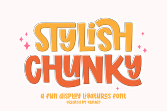 Chunky Font Designs for Bold Web Projects