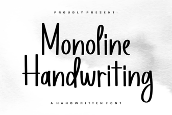 Monoline Handwriting Fonts for Clean Design Projects