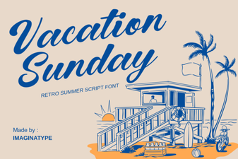 Sunday Vacation Font: Creative Design Projects