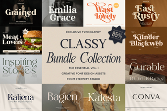 Elevate Your Projects with Premium Classy Font Bundle Vol. I